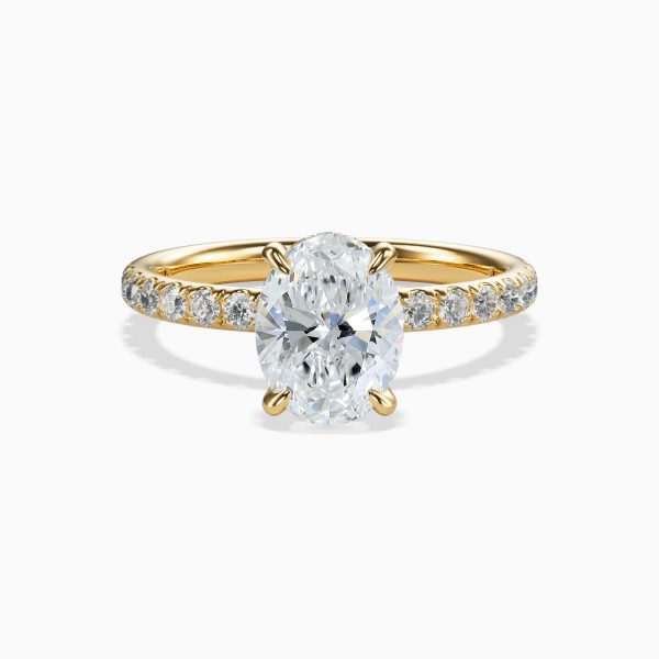 Petite Iced Solitaire Engagement Ring