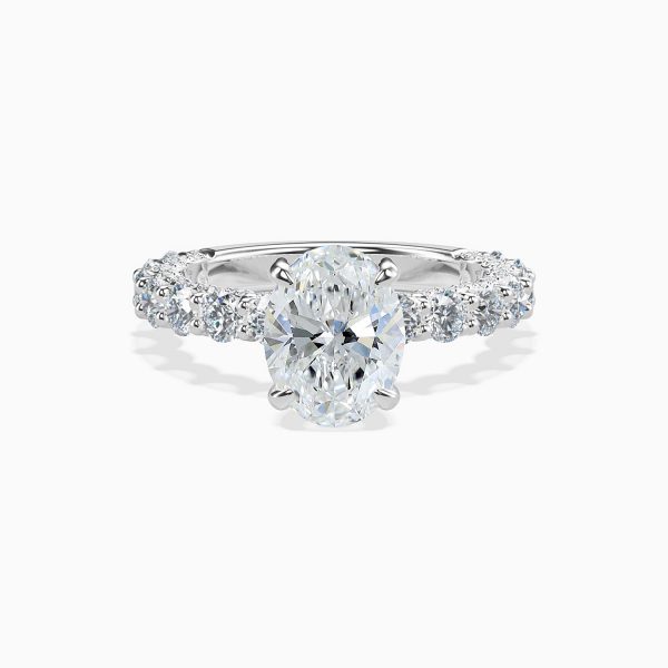 Shared Prong Crown Engagement Ring