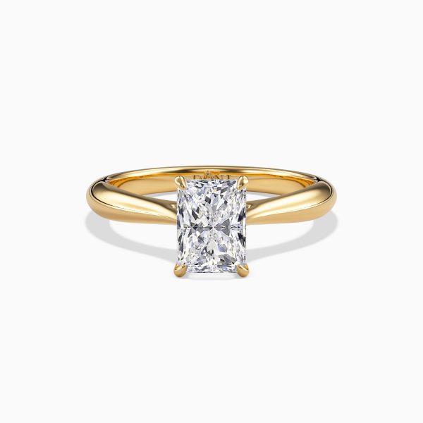 Tapered Classic Solitaire Engagement Ring