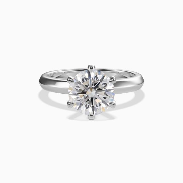Classic Knife Edge Solitaire Engagement Ring