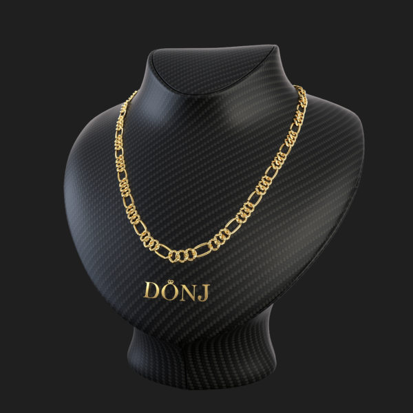 Figaro Chain - Lite Yellow Gold (4.5mm, 5.4mm, 6.5mm)