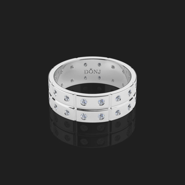 Double Bezel Wedding Ring