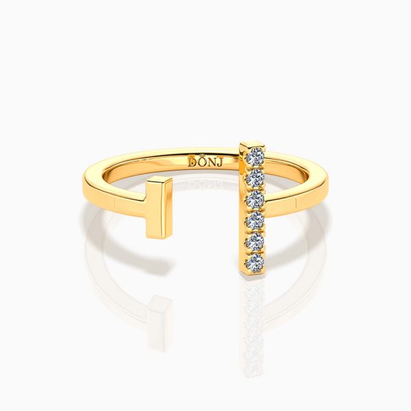 Diamond T-Bar Ring