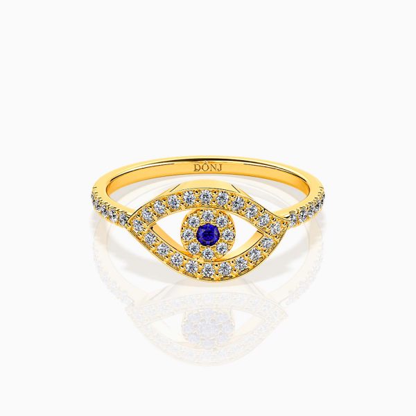 Diamond Evil Eye Ring